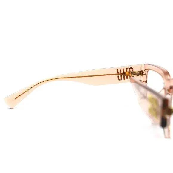 NEW MIU MIU MU02XV PEACH TRANSPARENT AUTHENTIC EYEGLASSES FRAME - Picture 11 of 14